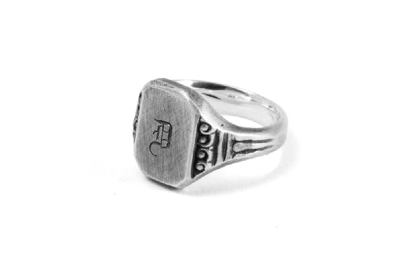 Shop Signature Jewelry Styles At Exclusive Prices #026 - Signet Ring Varsity Black Letter