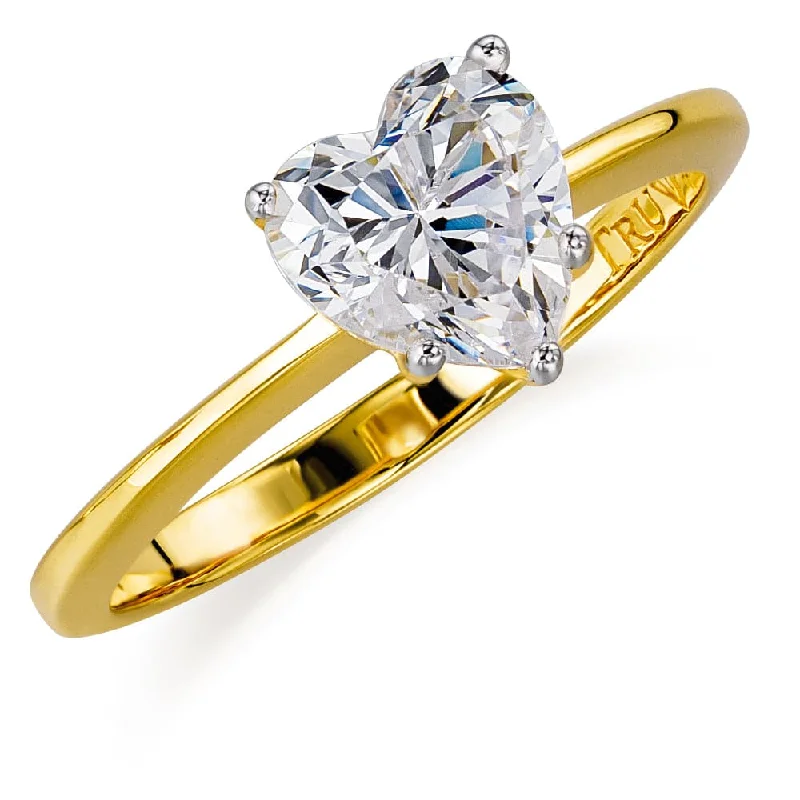 Luxury Jewelry At Unbeatable Discounts 1 ct. Heart Solitaire Ring