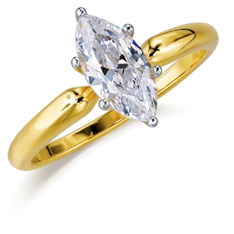 Exclusive Jewelry Offers – Shine For Less 1 ct. Marquise  Solitaire Ring