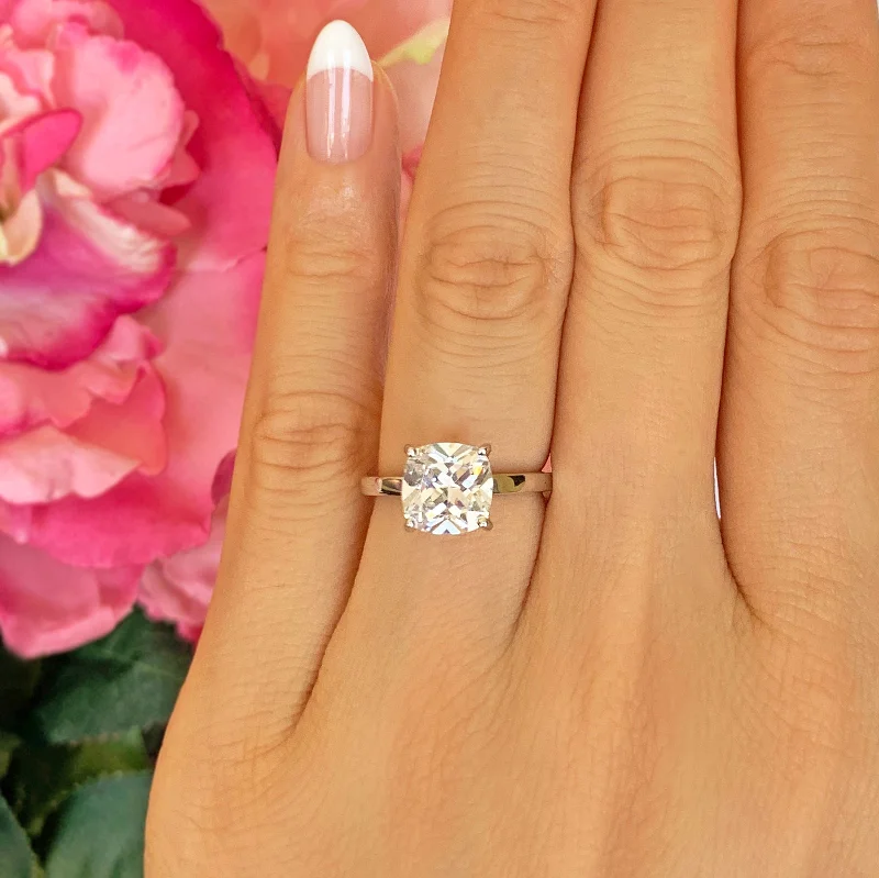 Shine In Style – Shop Jewelry Discounts Today 2 ct Cushion Cut Solitaire Ring, 30% Final Sale