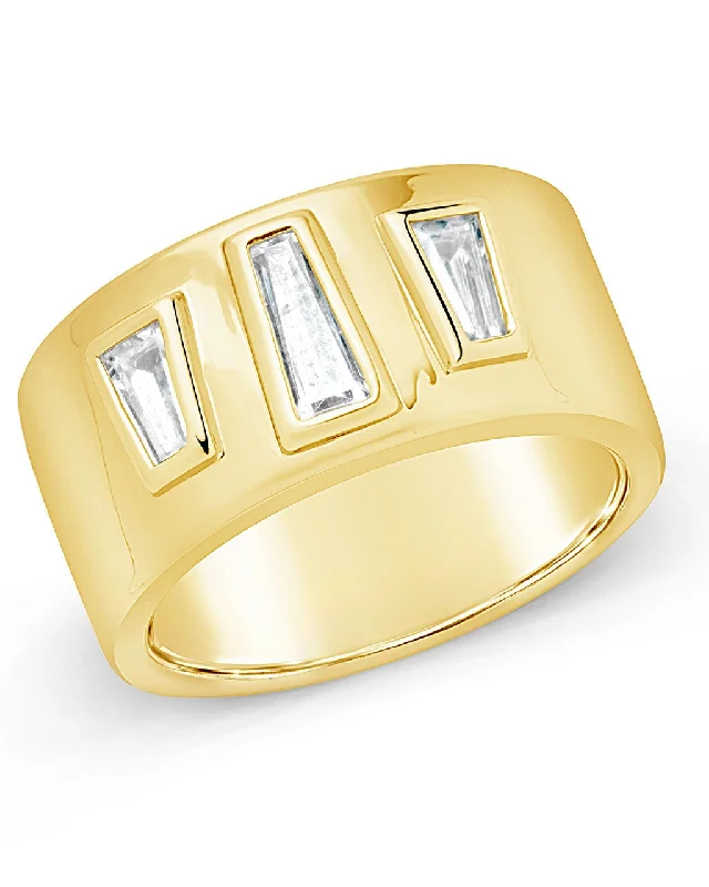 Jewelry Deals That Outshine The Rest Colsie Tapered CZ Cigar Band Ring