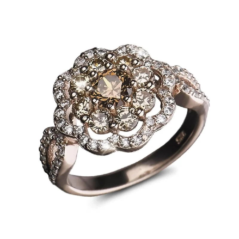 Handcrafted Beauty At Affordable Prices Eleganza Champagne Ring