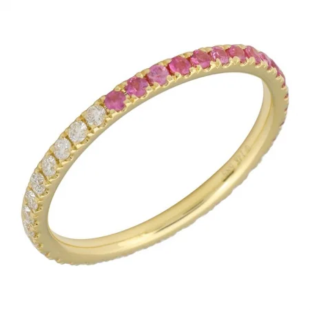 Save On Luxury Jewelry Pieces – Limited-Time Offers Half and Half Gemstone Diamond Band