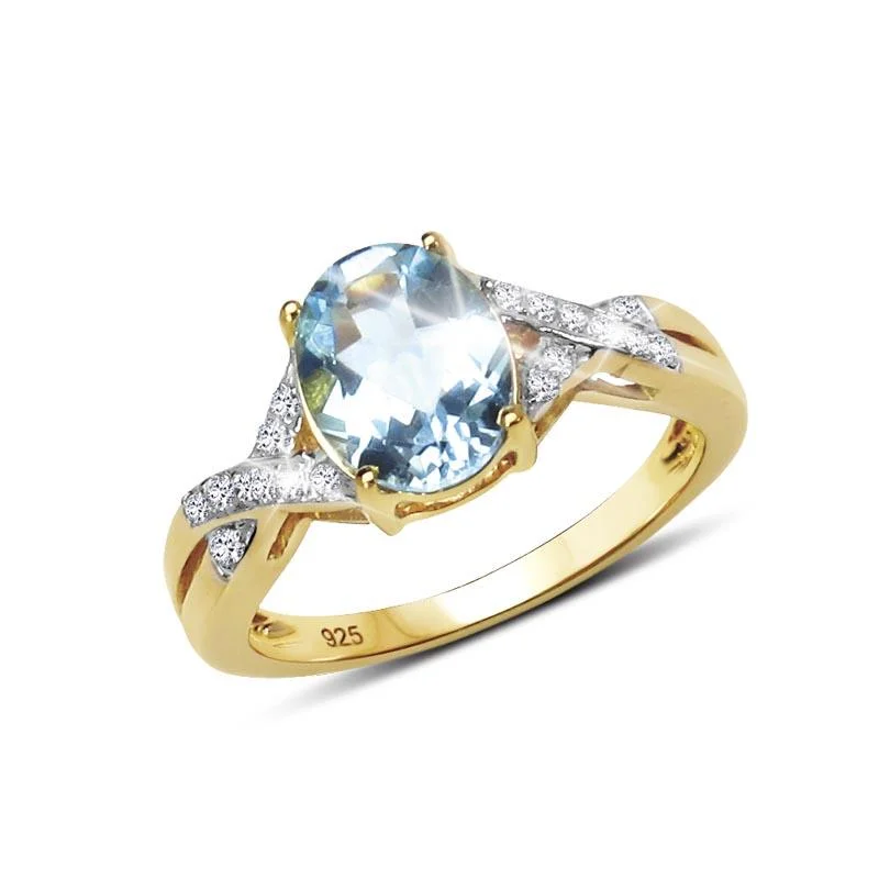 Stunning Jewelry At A Fraction Of The Price Majorelle Blue Topaz Ring