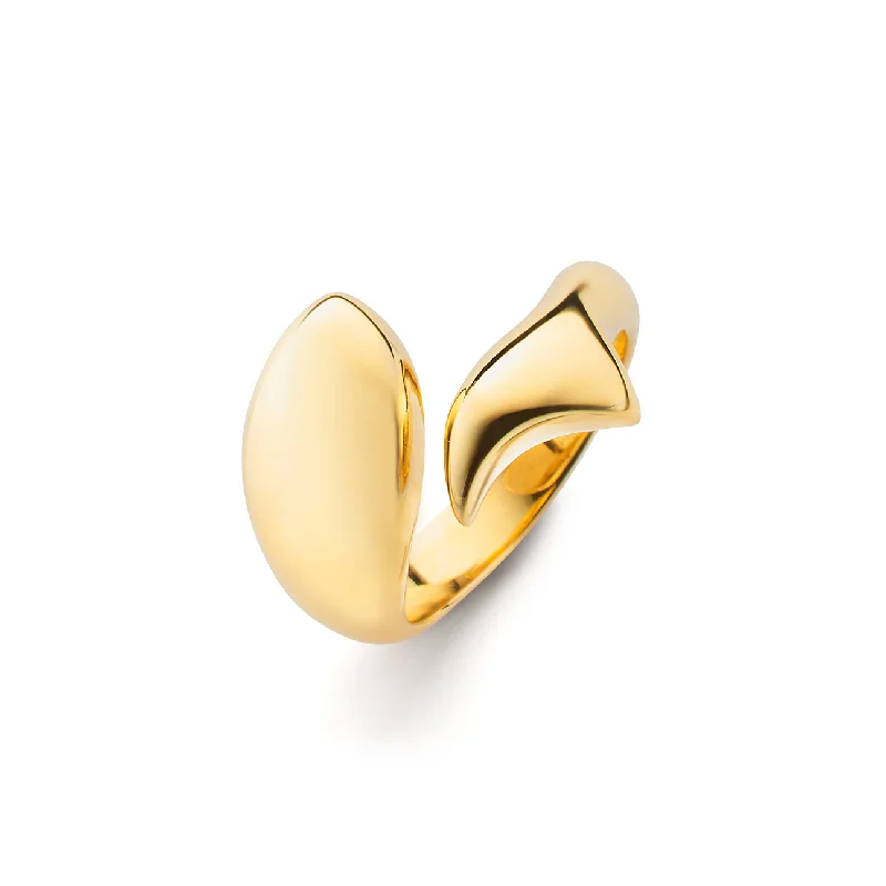 Jewelry Clearance – Final Chance To Save Big "Perseverance" Fish 18K Gold Ring