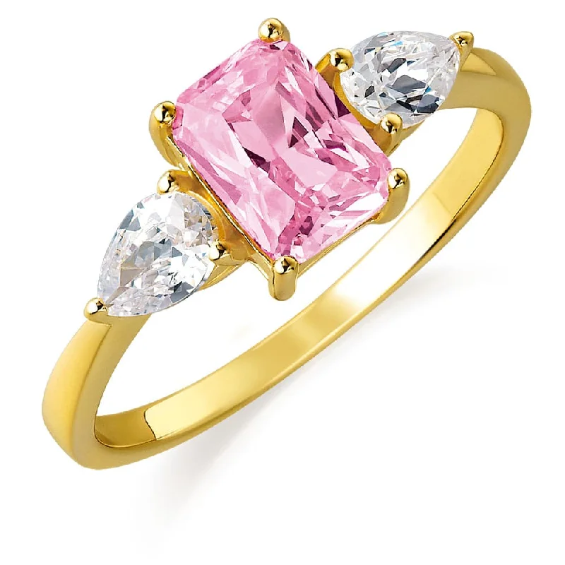 Romantic Heart-Shaped Jewelry For Special Gifts Pink Inspiration Ring