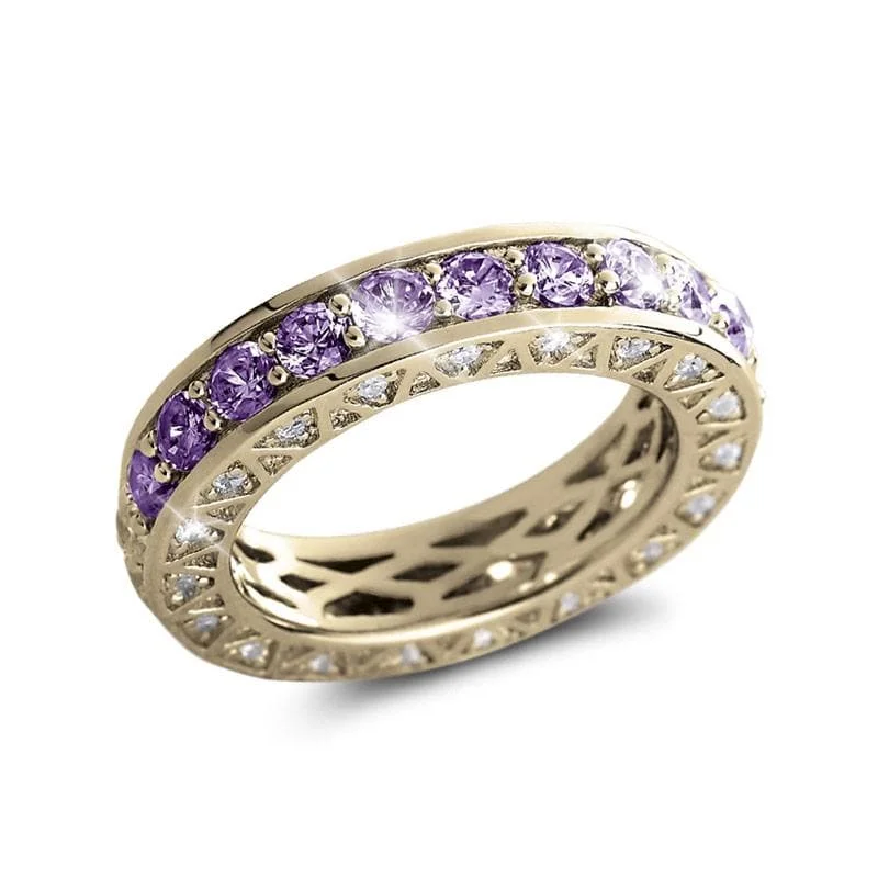 Gorgeous Jewelry, Limited-Time Savings Portofino Amethyst Eternity Ring