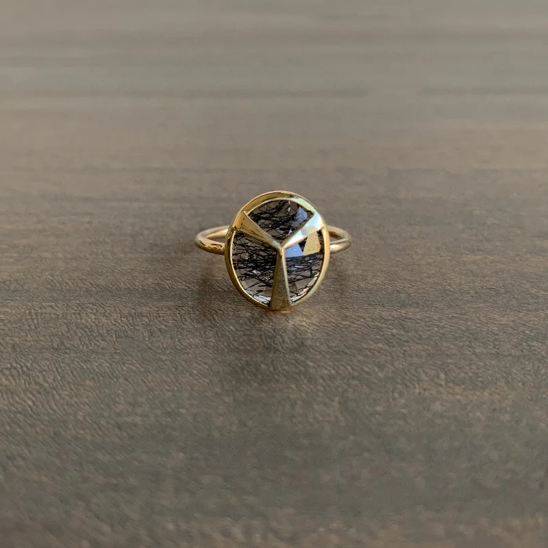 Exclusive Jewelry Sale – Grab Timeless Pieces Now Tourmalated Quartz Lucky Scarab Ring