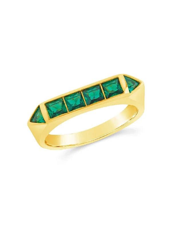 Upgrade Your Jewelry Collection For Less Rayna Emerald Flat CZ Ring