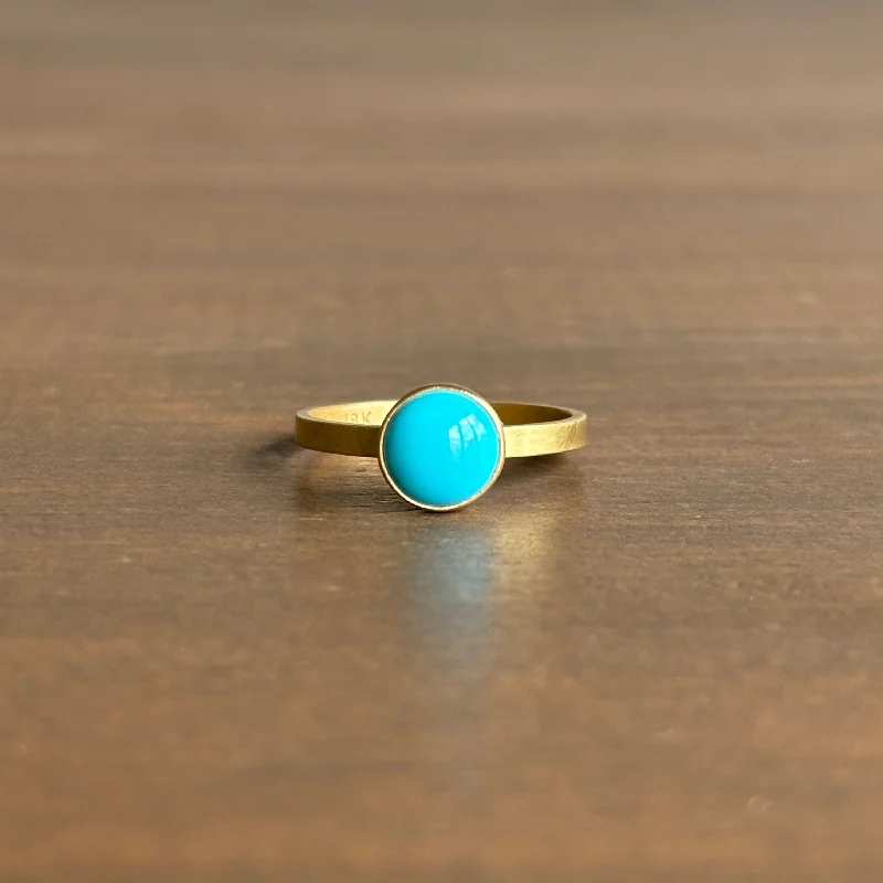 Sparkle On A Budget – Fine Jewelry For Less Round Sleeping Beauty Turquoise Stacking Ring