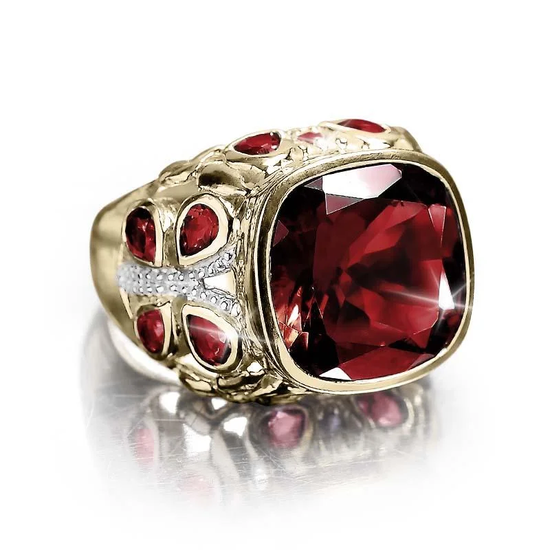 Luxury Meets Affordability – Jewelry Sale Now Live Springtime Garnet Ring