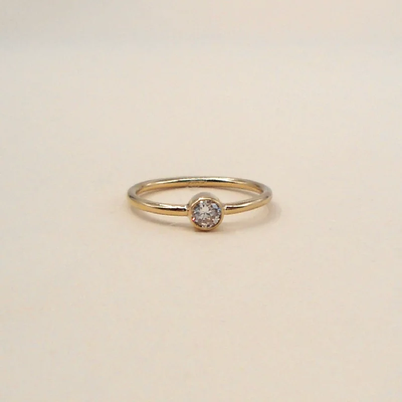 Unmissable Jewelry Clearance – Final Reductions XL Gold Filled CZ Stacking Ring