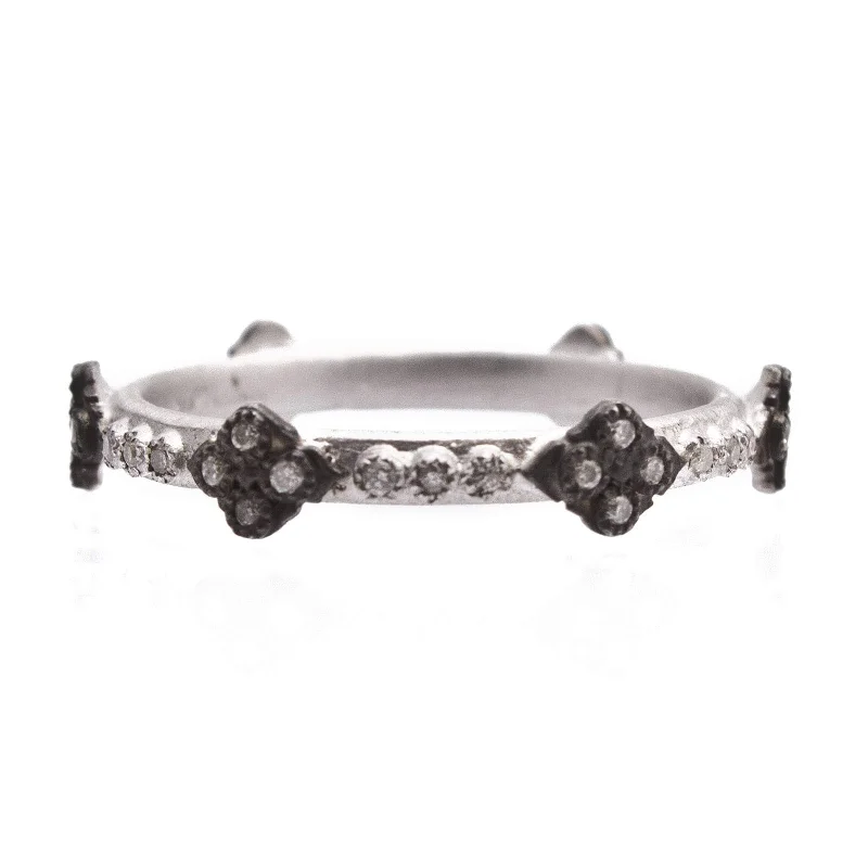 The Perfect Jewelry Piece At The Perfect Discount New World Crivelli Stackable Band with Champagne Diamonds