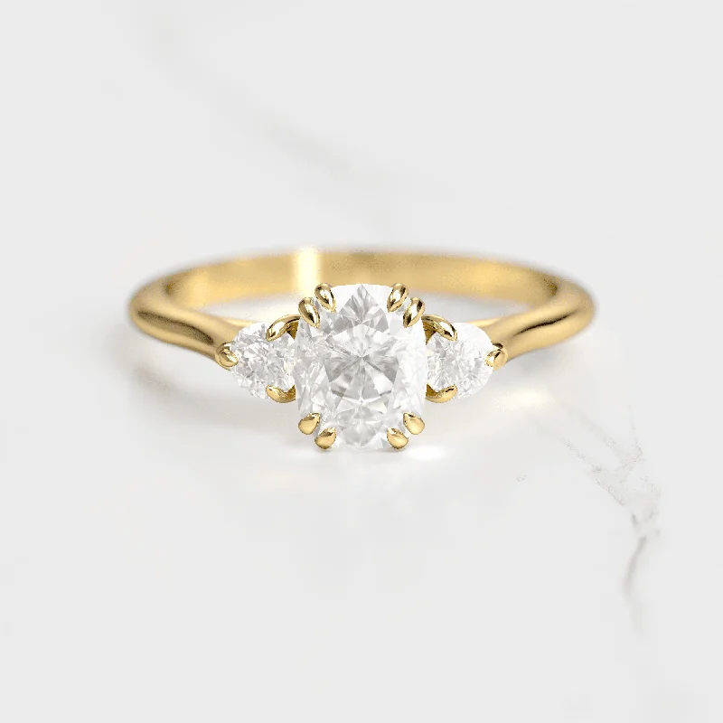 Luxury Meets Affordability – Jewelry Sale Live Now Cushion Diamond Ring With Accent Stones