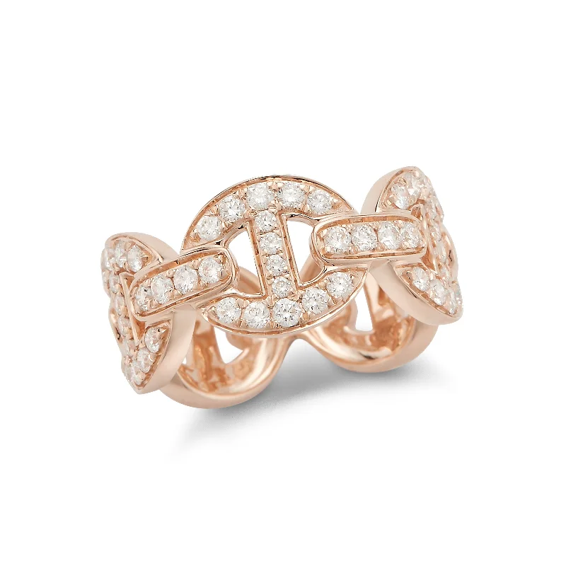 Flash Sale On Elegant Jewelry – Don't Miss Out All Diamond Anchor link Ring