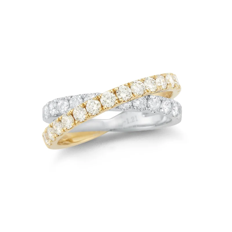 Luxury Jewelry Sale – Elegant Styles At Unbeatable Prices Two-tone Interlock Diamond Ring