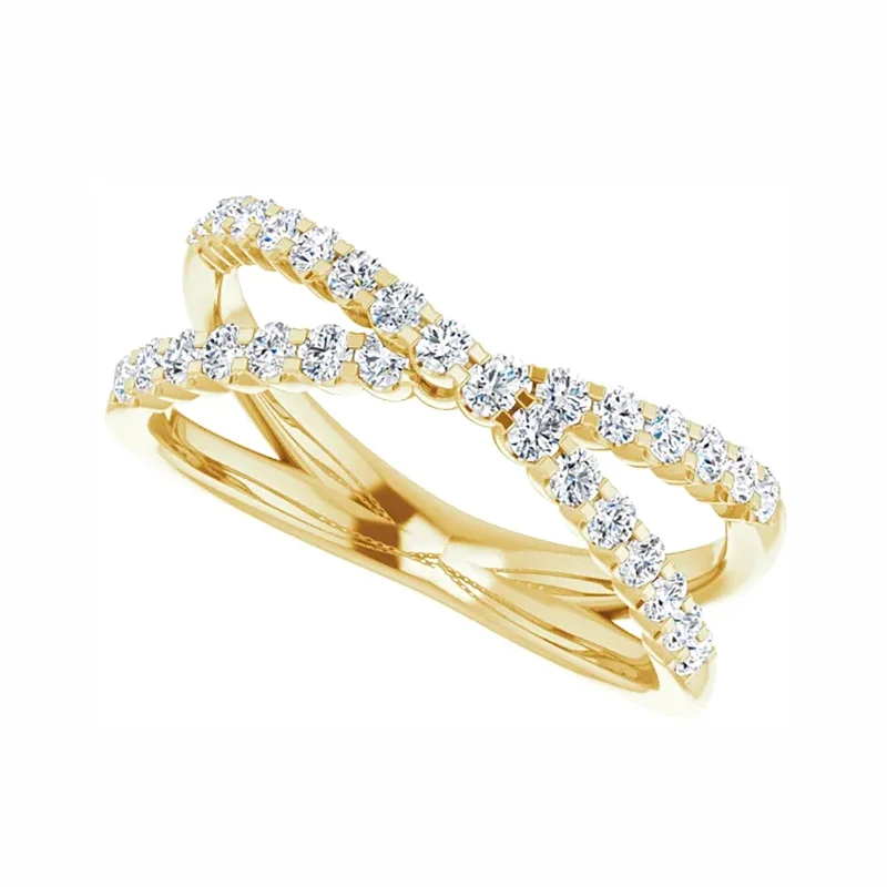 Stunning Jewelry At A Fraction Of The Price Diamond Criss-Cross Ring