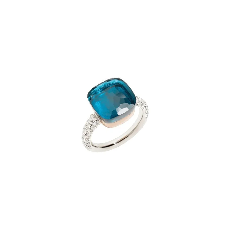 Special Jewelry Deals – Upgrade Your Collection London Blue Topaz and Diamond Nudo Maxi Ring