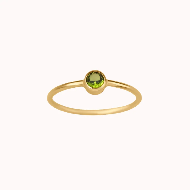 Jewelry Clearance Event – Last Chance For Stunning Deals August Birthstone Ring ∙ Peridot