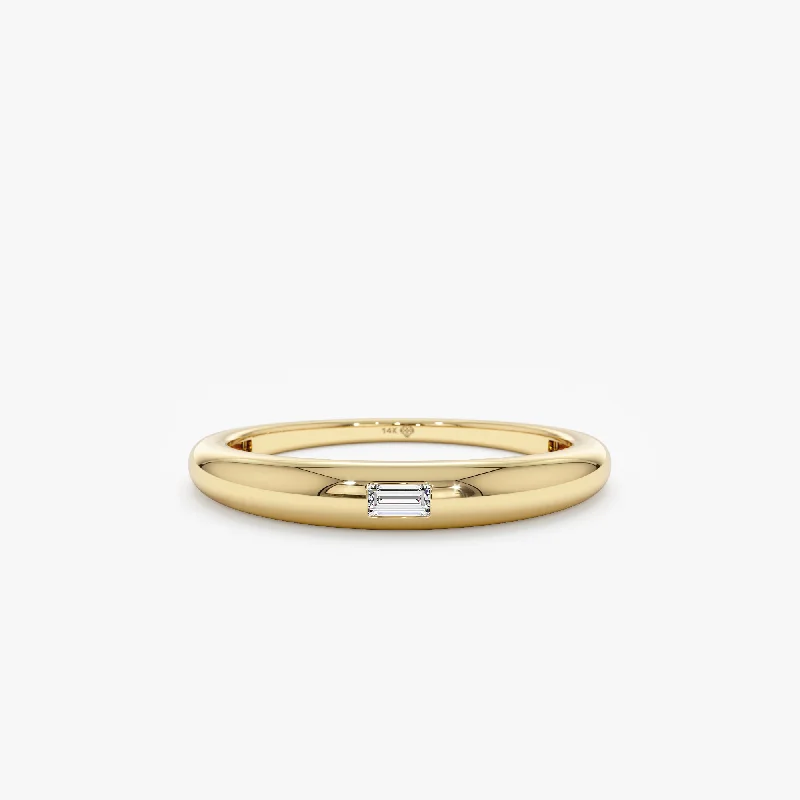 Exclusive Jewelry Sale – Grab Timeless Pieces Now Baguette Diamond Dome Ring, Auli