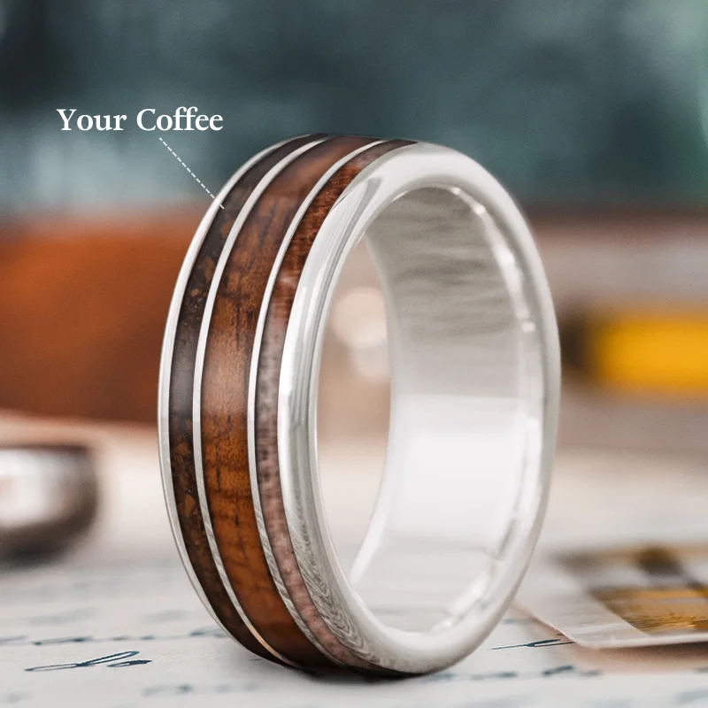 Luxury Jewelry At Unbeatable Discounts Custom Design - 3-Inlay Wide Center Ring _JSFH_zH1ZuD2cSOjkm5zorU