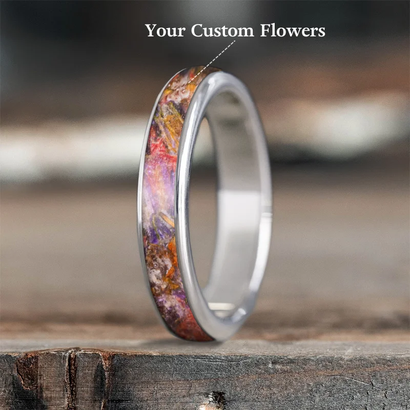 Upgrade Your Jewelry Collection For Less Custom Design - Ladies Single Inlay Ring -88izrQPn9kotNONmu4p64G8