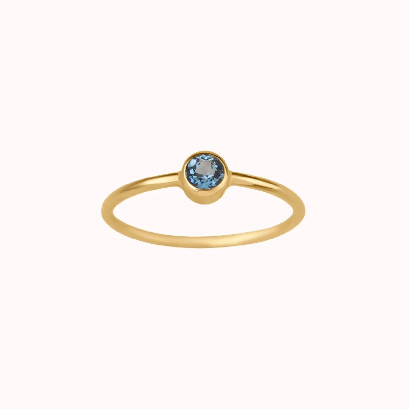 Best-Selling Jewelry Styles Now At Exclusive Discounts December Birthstone Ring ∙ Blue Zircon