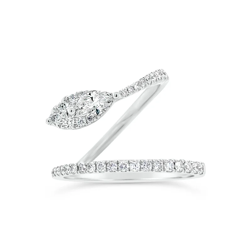 Flash Jewelry Sale – Get Stunning Pieces At Low Prices Diamond Snake Band with Marquise