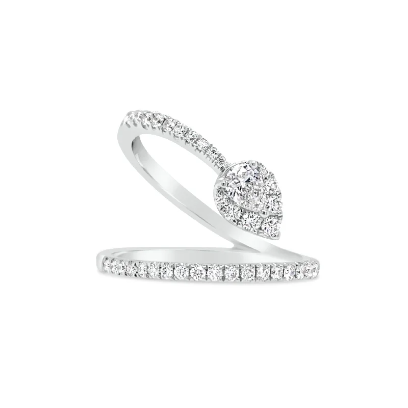 Bestselling Jewelry Now On Sale – Elevate Your Look Diamond Wave Ring with Diamond Pear