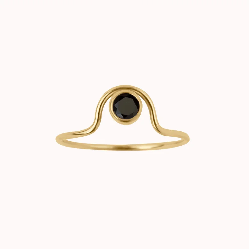 Holiday Jewelry Sale – Perfect Gifts At The Best Prices Gemstone Arch Ring • Black Onyx