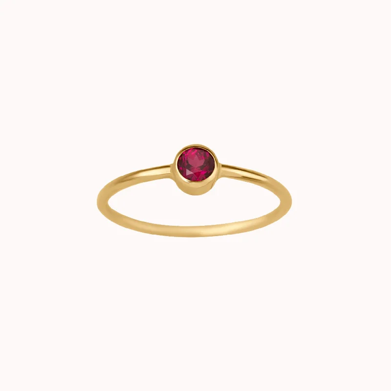 Discounted Jewelry For A Glamorous Look July Birthstone Ring ∙ Pink Ruby