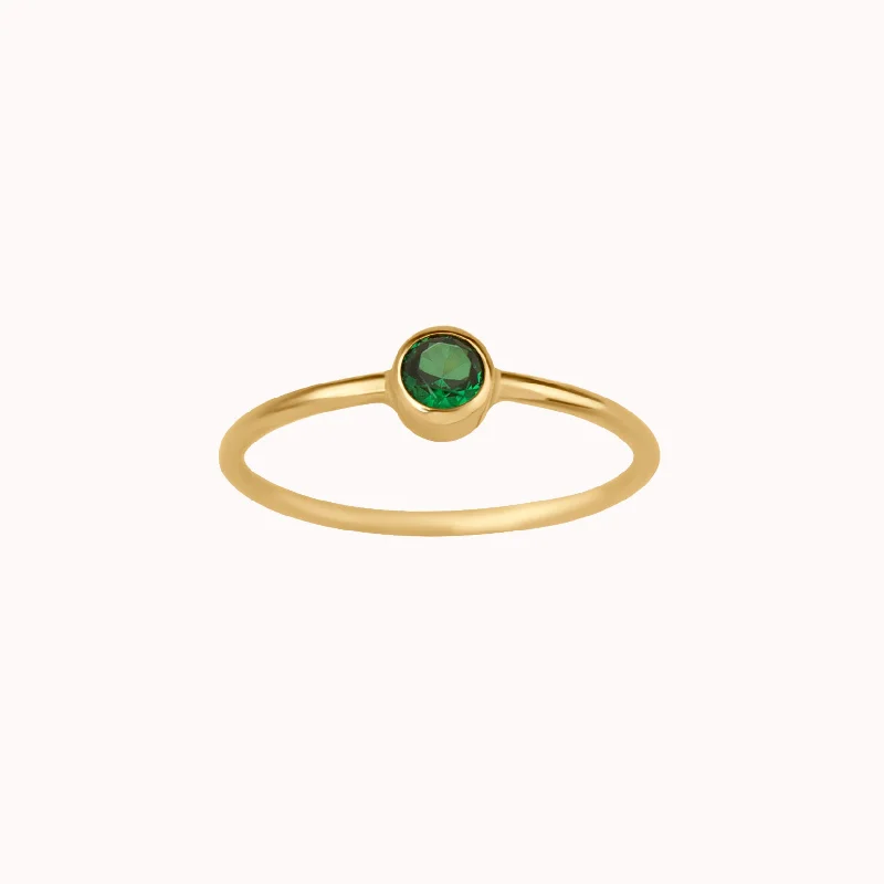 Elegant Jewelry Styles At Budget-Friendly Prices May Birthstone Ring ∙ Emerald