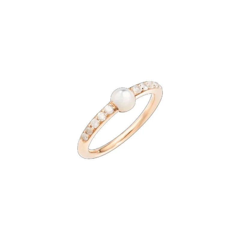 Elegant Jewelry At Unbeatable Prices – Shop Today White Mother of Pearl and Icy Diamond M'Ama Non M'Ama Ring