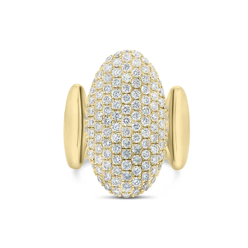 Discover Unique Jewelry With Special Limited-Time Offers Pave Diamond Ovals Statement Ring