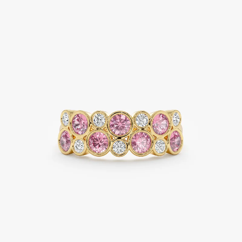 Seasonal Jewelry Sale – Upgrade Your Collection Pink Tourmaline Diamond Ring, Bubbles