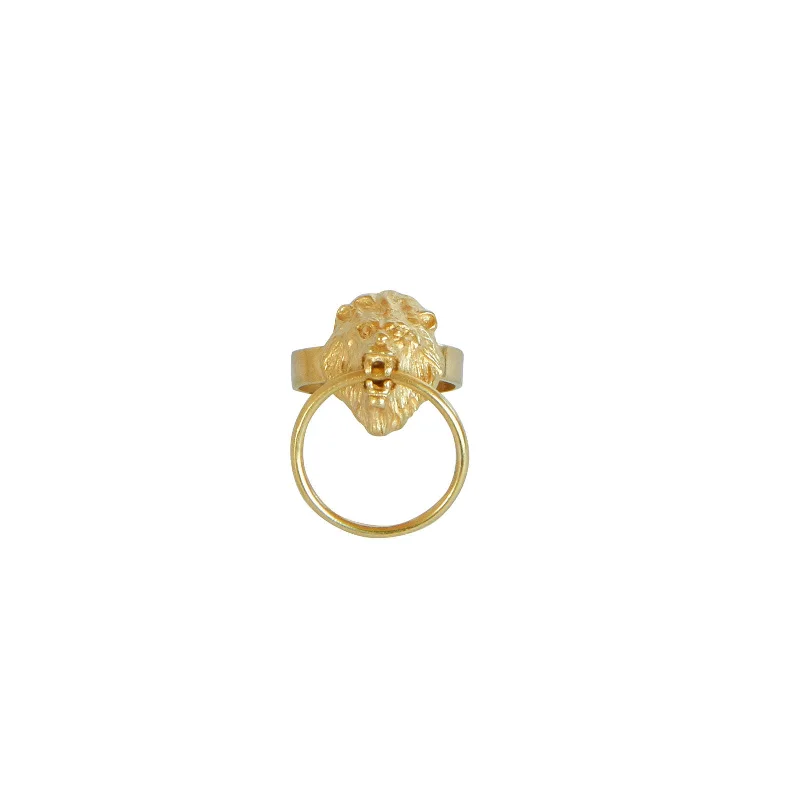 Sparkle More For Less – Jewelry Sale Happening Now Lion Ring Gold Plated