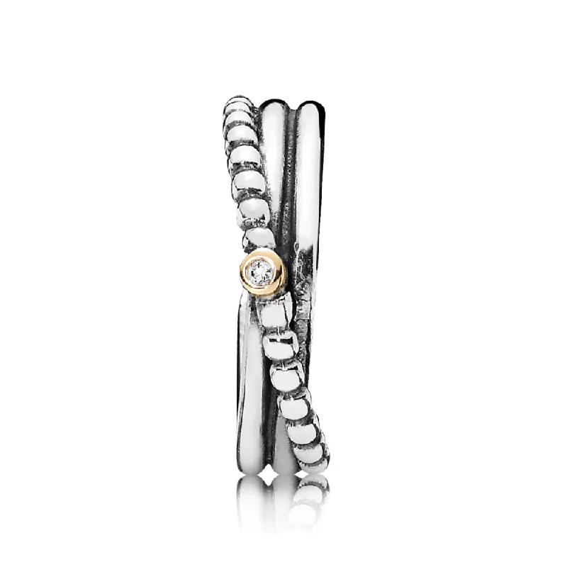 Flash Sale On Exquisite Jewelry – Don't Miss Out Silver ring, 14k, 0,01ct h/vs diamond