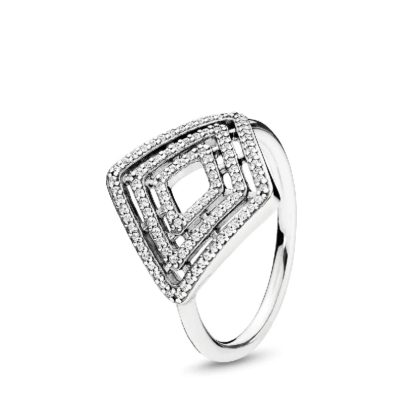 Elevate Your Jewelry Collection With Limited-Time Savings Silver ring with clear cubic zirconia