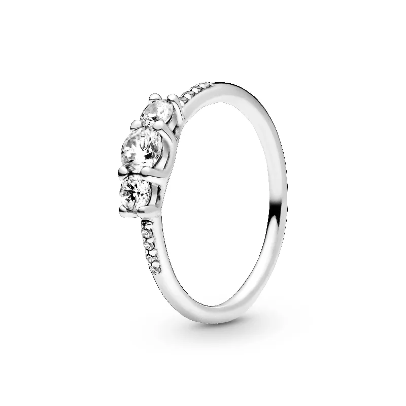 Accessorize For Less – Luxury Jewelry At Affordable Prices Silver ring with clear cubic zirconia