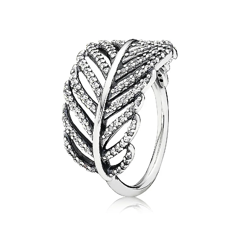 Special Offers On Handcrafted And Designer Jewelry Silver ring with micro bead-set cubic zirconia