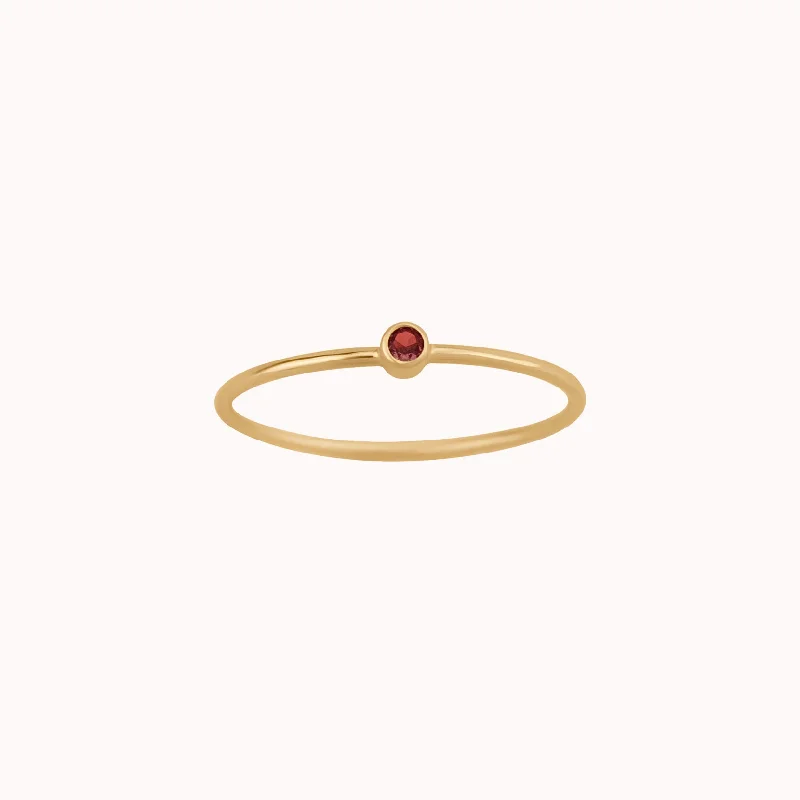 Shine Without Limits – Jewelry Sale Happening Now Tiny January Birthstone Ring ∙ Garnet