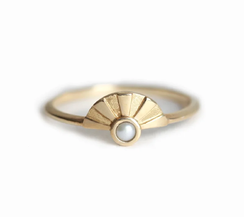 Handmade Pearl Jewelry For Timeless Elegance Layne White Pearl Ring