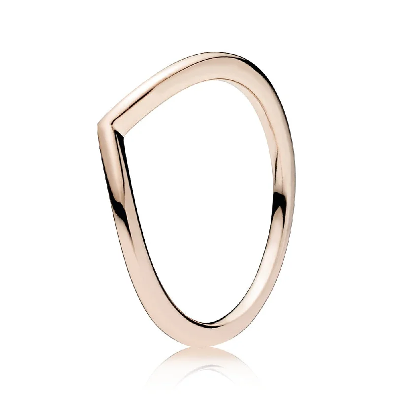 Limited-Time Offer On Elegant Jewelry Pieces Wishbone 14k Rose Gold-plated ring