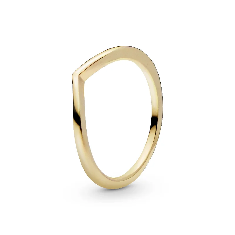 Timeless Jewelry At Special Discount Rates Wishbone 14k Gold Plated  ring