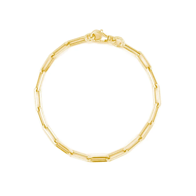 Exclusive Jewelry Sale – Limited-Time Discounts 14k Gold Paperclip Link Bracelet