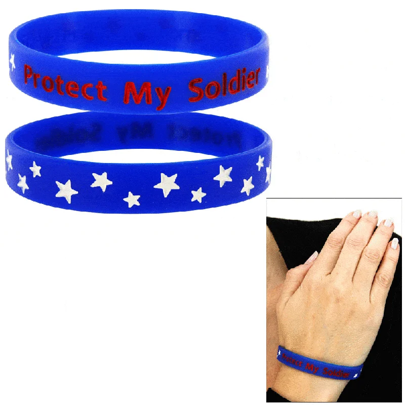 Sparkle For Less – Shop Our Limited-Time Jewelry Deals Protect My Soldier Silicone Bracelets!