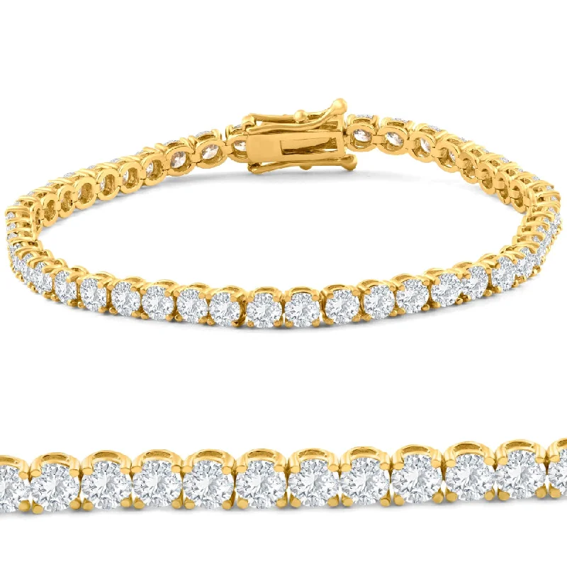 Unmissable Deals On Handmade Jewelry Collections 8.00Ct Diamond Tennis Bracelet 14k Gold Lab Grown 7"