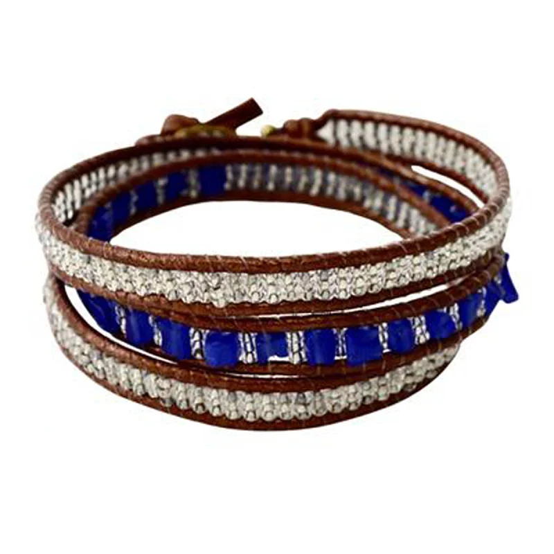 High-Quality Jewelry At A Fraction Of The Cost Stone 3x Wrap Sky Collection Bracelet