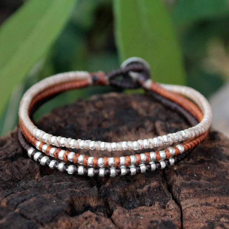 Must-Have Jewelry At Unbelievable Discounts Cool Thai Autumn Silver Accent Braided Bracelet