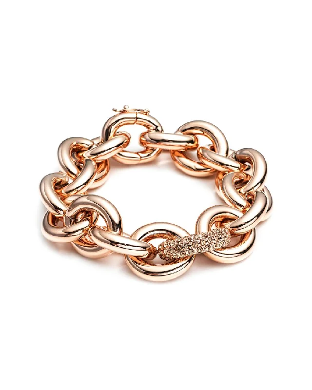 Unbeatable Offers On Luxury And Everyday Jewelry Eddie Borgo 12K Rose Gold CZ Chain Link Bracelet